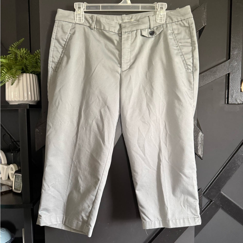 🎄5 for $20 Dockers Gray Capris with Pockets Women’s Size 14P (Petite)